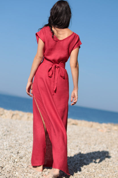 Czech linen maxi dress