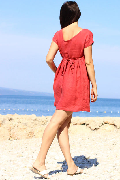 Czech linen short dress