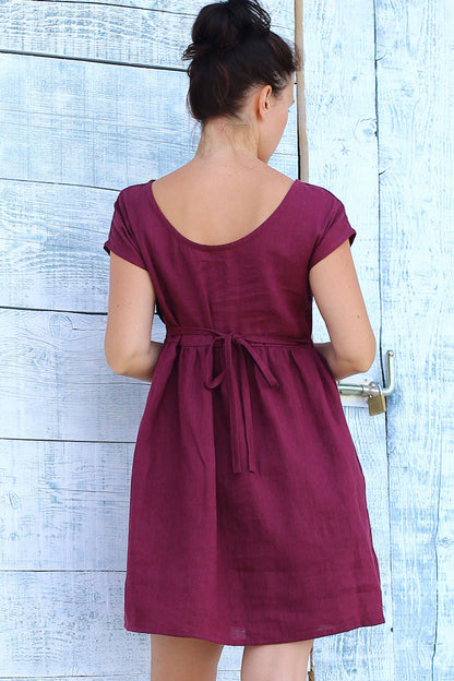 Czech linen short dress