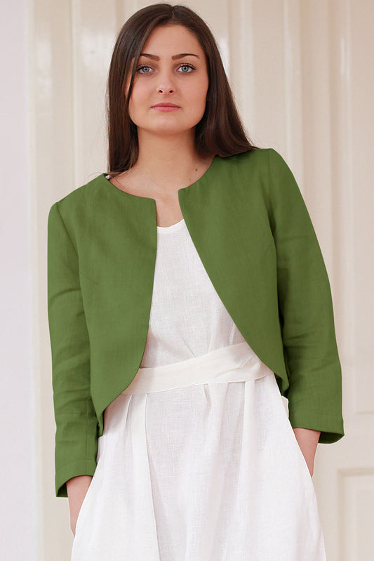 , green linen dresses 