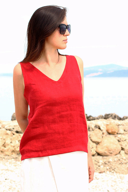 Linen tank top