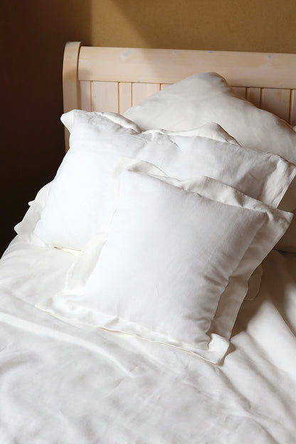 Linen pillowcase 40x40 cm smooth canary