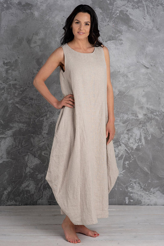 Linen balloon dress Lotika