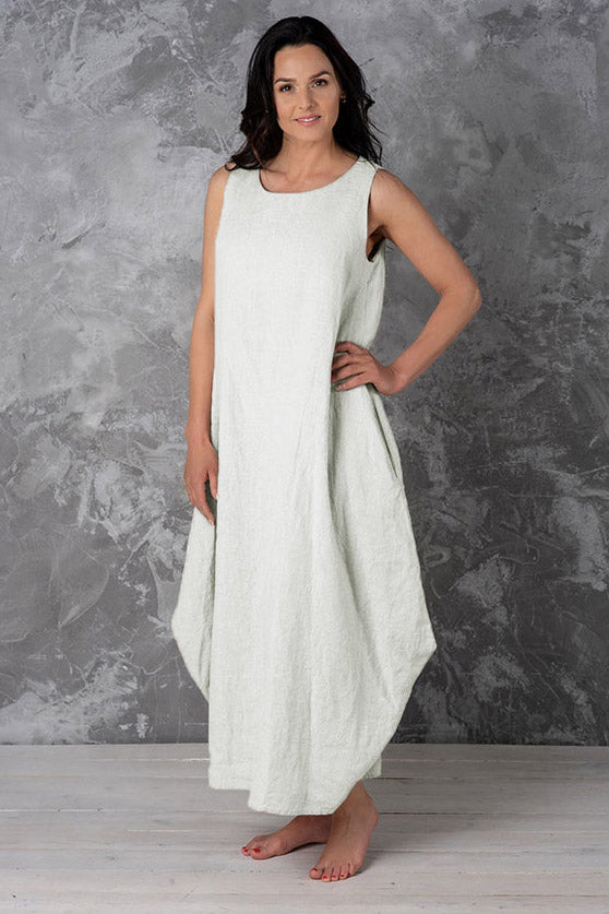 Linen balloon dress Lotika