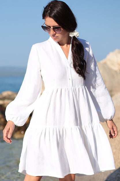 Loose linen dress