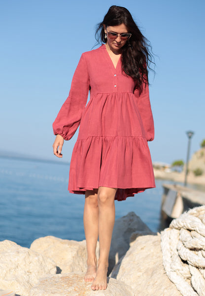 Loose linen dress