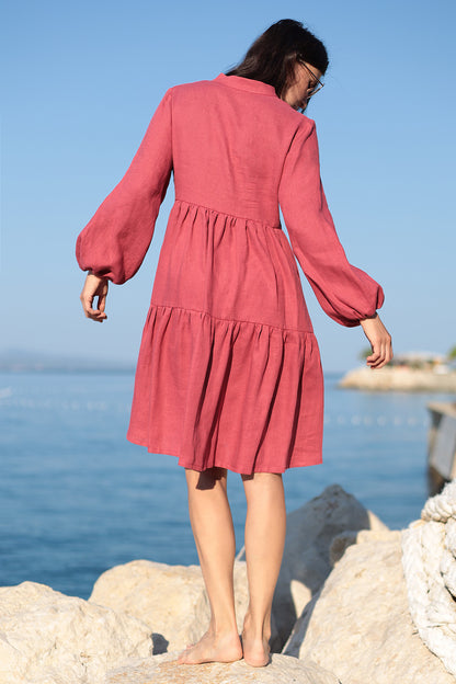 Loose linen dress