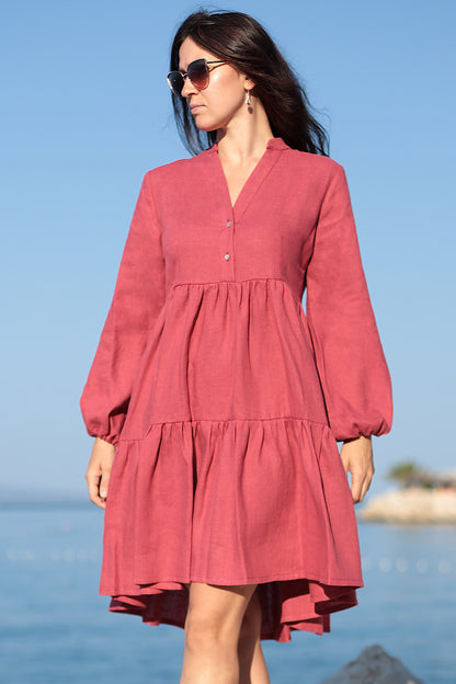 Loose linen dress