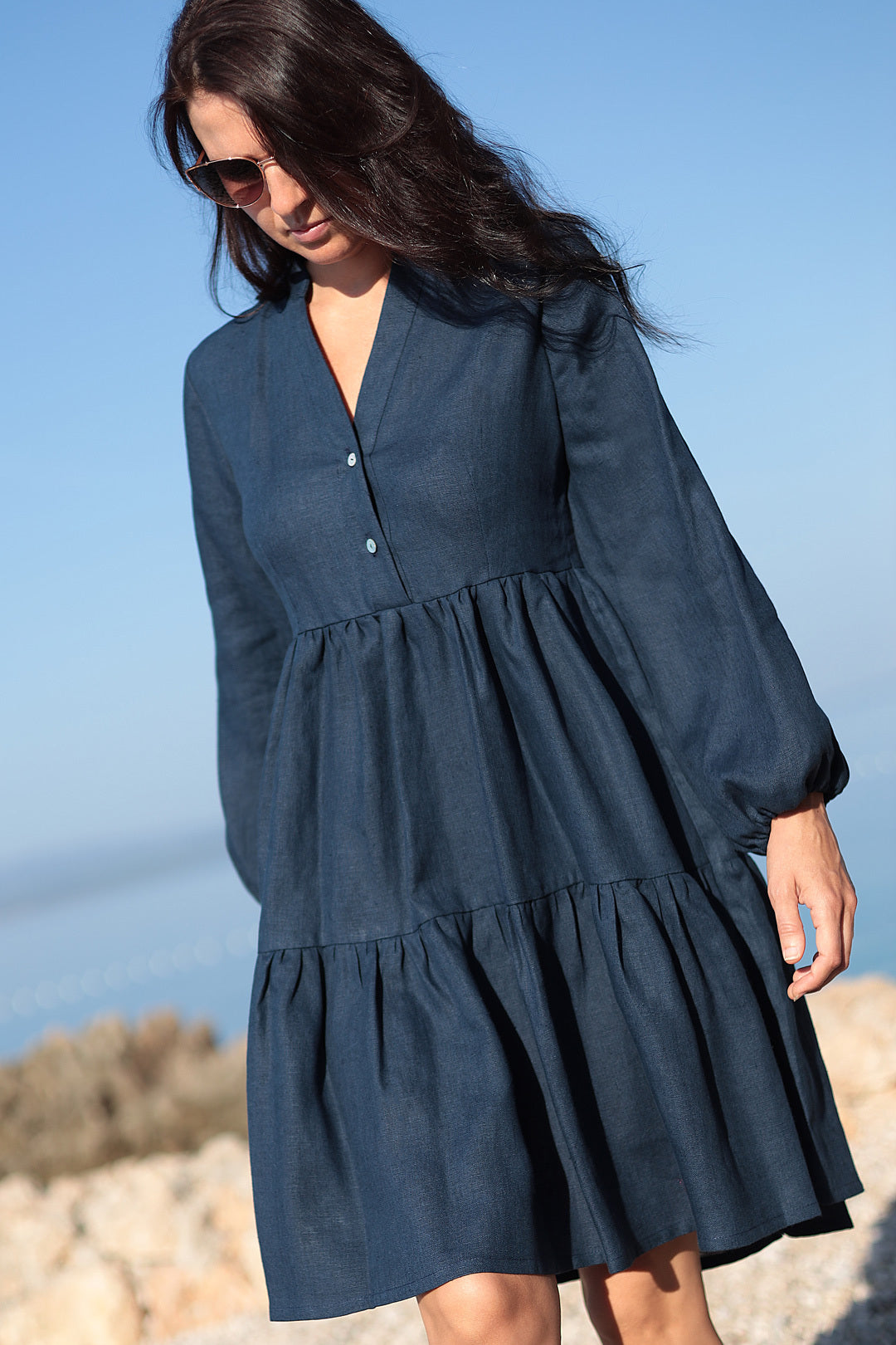 Loose linen dress