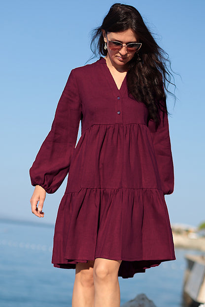 Loose linen dress