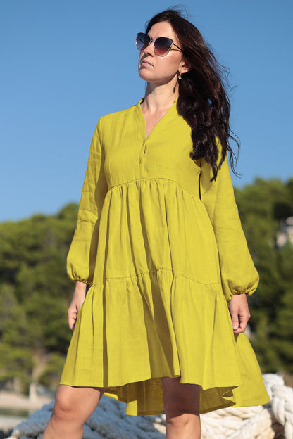 Loose linen dress