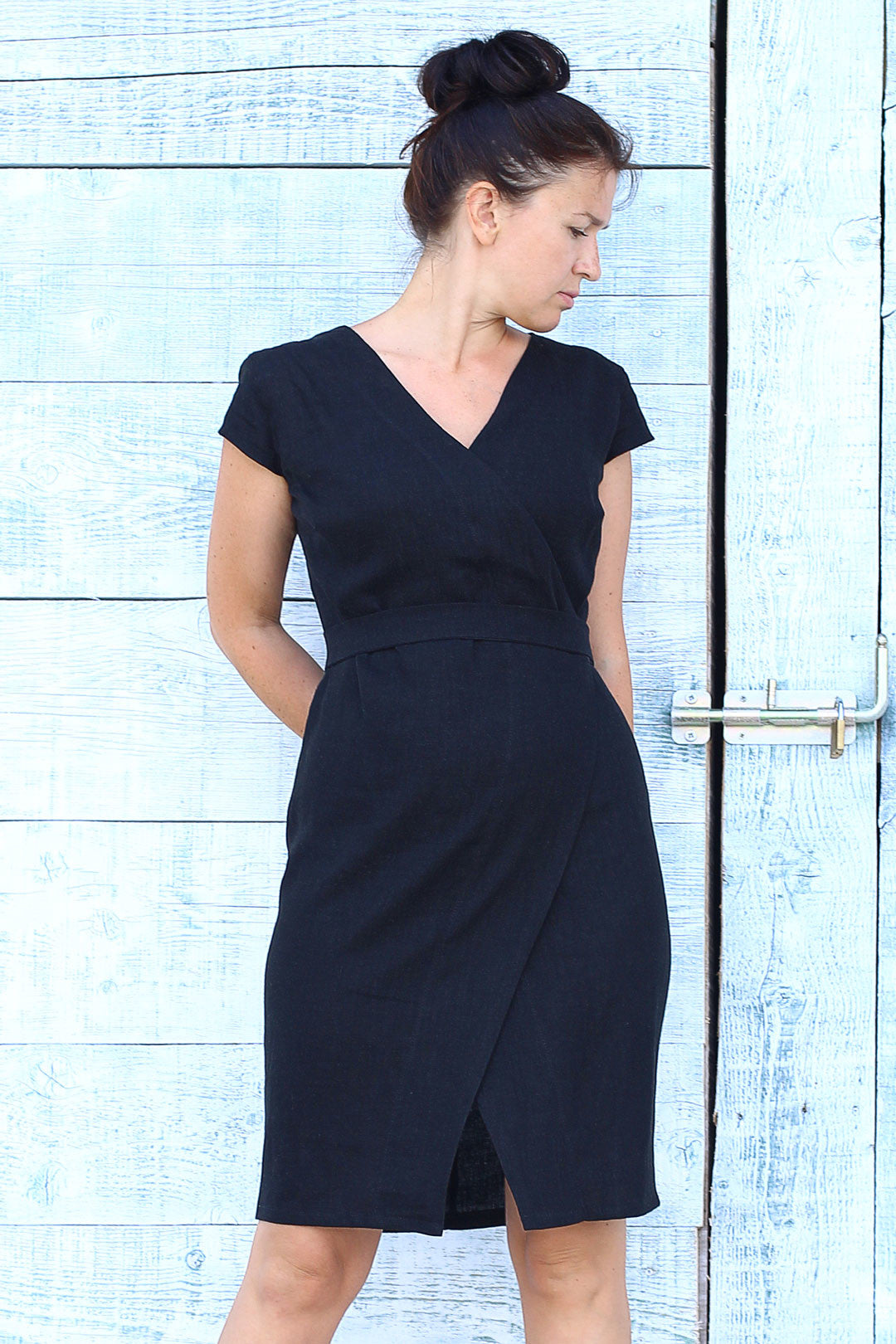 Hemp wrap dress